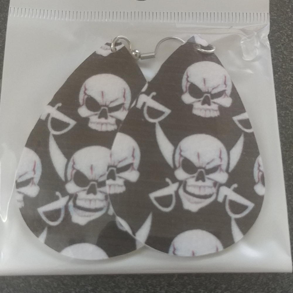 Halloween pirate earrings